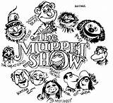 Muppets Muppet Coloring Pages Show Animal Waldorf Statler Kermit Drawing Rowlf Henson Jim Drawings Piggy Miss Gonzo Beaker Frog Wanted sketch template