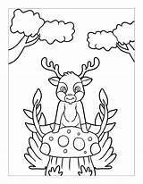 Woodland Colouring sketch template