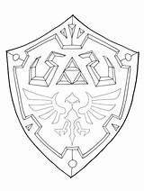 Shield Zelda Hylian Template Drawing Deviantart Legend Link Tattoo Coloring Sword Master Ausmalen Logo Knight Bilder Tattoos Weapons Visit Medieval sketch template
