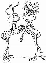 Bugs Bichos Miniatura Kleurplaten Antz Krabbeln Grobe Disneydibujos Dinsectes Ano Disneykleurplaten Disneymalvorlagen Picgifs Animaatjes sketch template