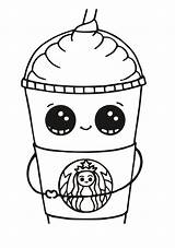 Coloring Cute Starbucks Pages Print Mermaid Cool sketch template