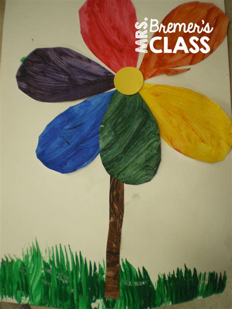 bremers class  color wheel  spring art lesson