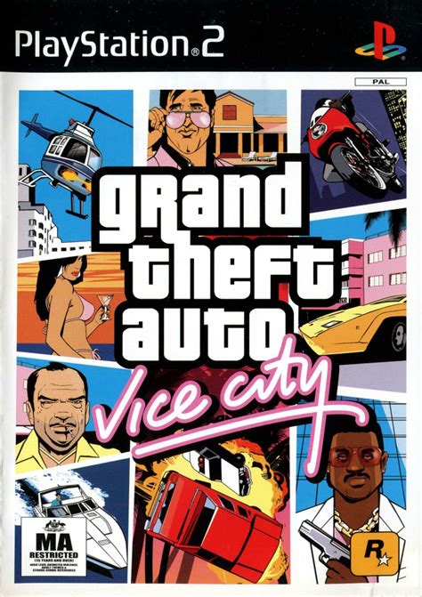 grand theft auto vice city 2002 box cover art mobygames