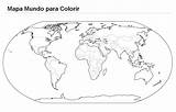 Mapa Mundo Mundi Paises Geografia Político Atividades Artigo sketch template
