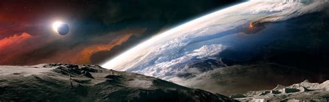 Sci Fi Full Hd Wallpaper And Background Image 3840x1200