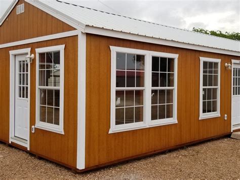 custom finished cabins  enterprise center    lofted barn cabin shed homes shed