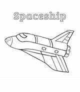 Spaceship Exploration sketch template