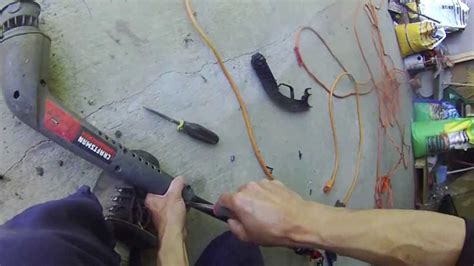 repair electric weed trimmer craftsman  inches  amps diy youtube