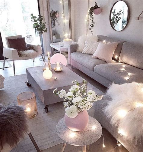 pink  gray pink living room decor glamour living room pink