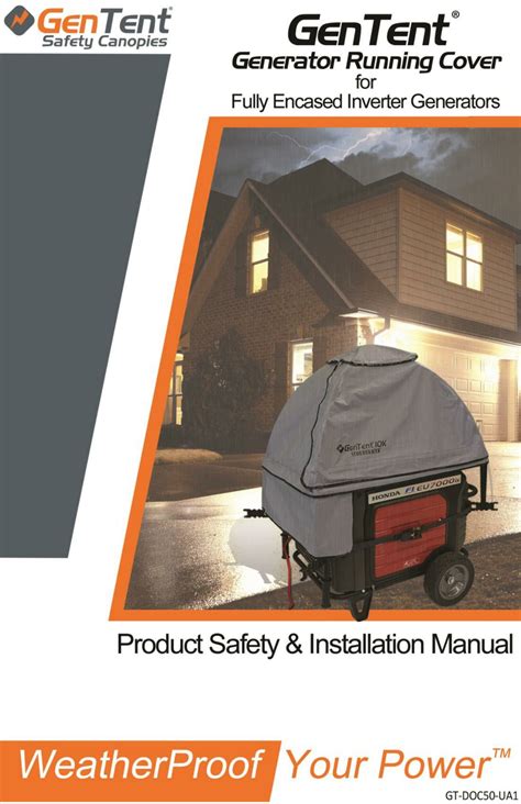gentent weatherproof product safety installation manual   manualslib