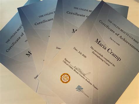 hard copy certificate   beauty courses