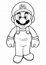 Mario Coloring Pages Super Bros Printable Kids sketch template