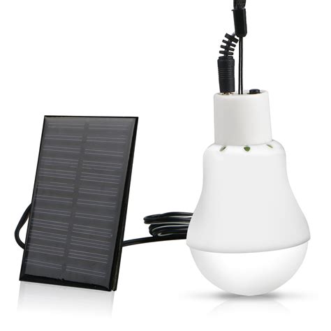 eeekit portable solar powered led bulb lights solar energy panel led lamp lighting  hiking