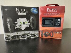 parrot mini drone jumping sumo white  extras ebay