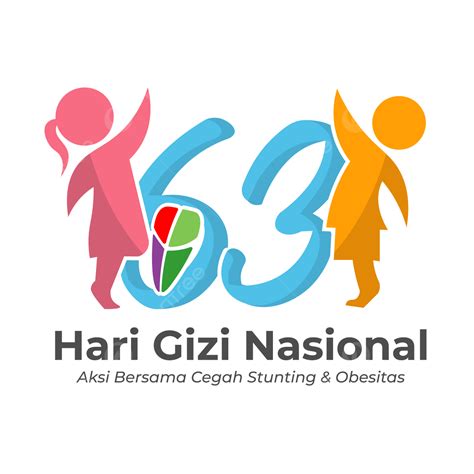 Logo Resmi 63 Tahun Hari Gizi Nasional 2023 Logo Resmi 63 Nutrisi