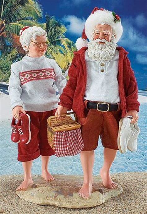 barefoot at the beach mr and mrs claus coastal holiday beachy