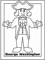 Coloring Pages Washington George Kids Color Pintables President Presidents sketch template