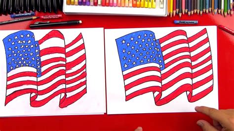 waving american flag drawing  paintingvalleycom explore collection