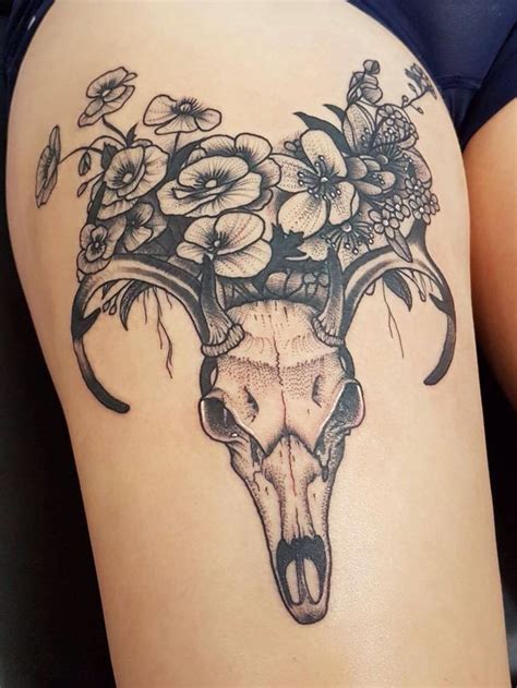 Pin By Mandylee On Tattoos Bull Tattoos Theigh Tattoos Front Thigh