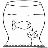 Fish Coloring Goldfish Bowl Drawing Color Pages Kids Template Bigactivities Getdrawings Print Activity Great Who sketch template