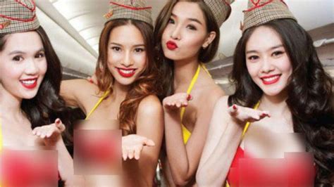 Pramugari Di Pesawat Ini Cuma Pakai Bikini Lho Viral