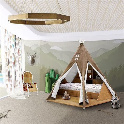 luxury childrens teepee tent bed  toy storage