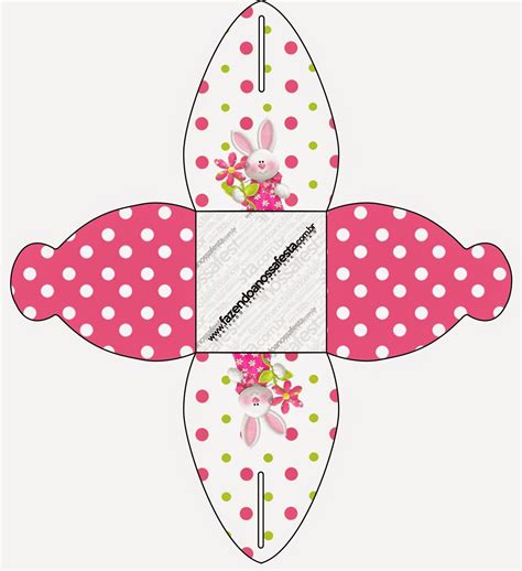 easter  pink  printable boxes gift box template easter