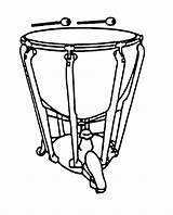 Timpani Drum Timpano Clipartkey Orquesta Percussion Bass Acapulco sketch template