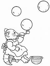 Bubbles Coloring Pages Blowing Colouring Bubble Printable Visit Getcolorings Template Color sketch template