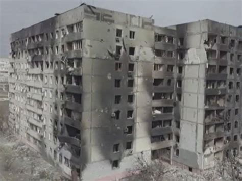 mariupol   drone footage captures crumbling