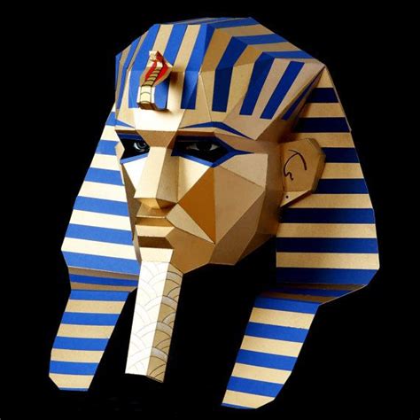pharaoh mask    egyptian mask  card   etsy