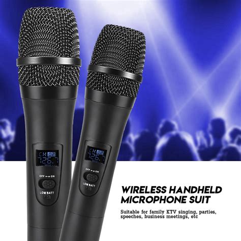 pcs wireless handheld microphone set vhf uhf transmitter receiver mic