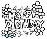 Birthday Happy Disney Pages Coloring Color Getcolorings sketch template