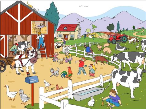 praatplaat boerderij picture prompts kids learning activities