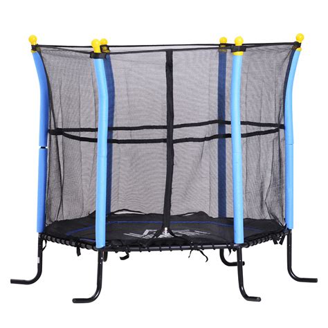 childrens mini trampoline safety enclosure net adventure bouncer ebay