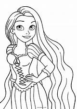 Coloring Pages Tangled Kids Printable Cool2bkids sketch template