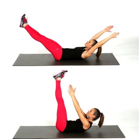 Toe Touch Crunches Simple Ab Exercises Popsugar Fitness Photo 10