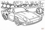 Porsche Coloring Pages Spyder Template sketch template
