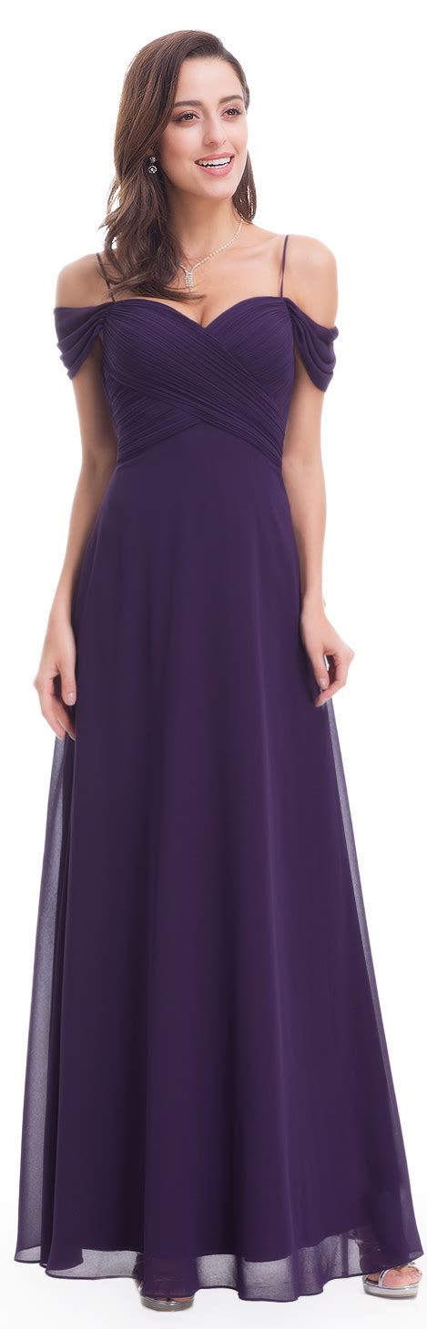 dark purple chiffon long evening prom dress dresses prom dresses party dress long