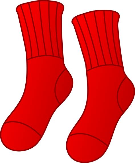 pair  red socks  clip art
