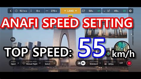 anafi speed test kmh youtube