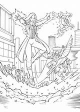 Scarlet Capitan Avenger Mewarnai Wanda Kleurplaten Awan Slipknot Malvorlage Spiderman Persoonlijke Maak Maximoff Animaatjes sketch template