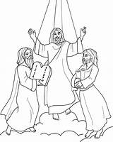 Jesus Transfiguration Coloring School Sunday Pages Crafts Colouring Craft Lessons Clipart Para Da Clip Bible Christ Kids Crianças Religiocando Catholic sketch template