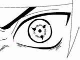 Sharingan Sasuke Coloring Pages Uchiha Drawing Eyes Naruto Lineart Template Clan sketch template