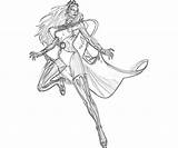 Storm Coloring Marvel Pages Superhero Template Sketch sketch template