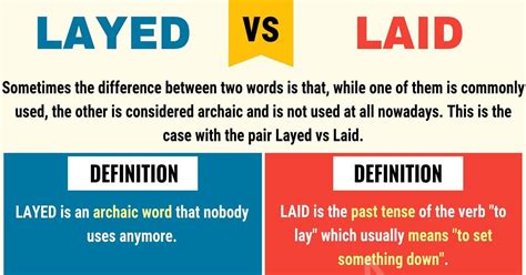 layed vs laid when to use laid vs layed with useful examples