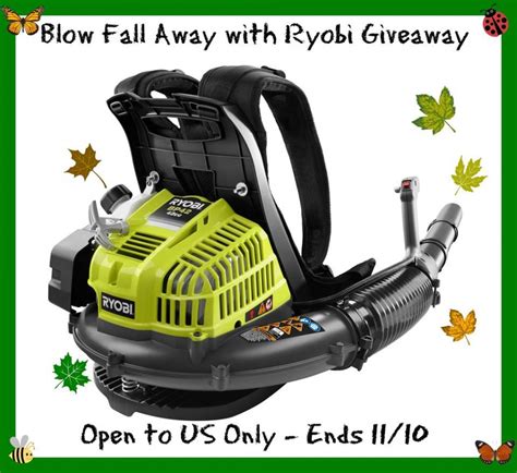 ryobi leaf blower giveaway ends 11 10 13 it s free at last