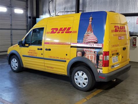 dhl ford transit connect  russia livery caleb owen flickr