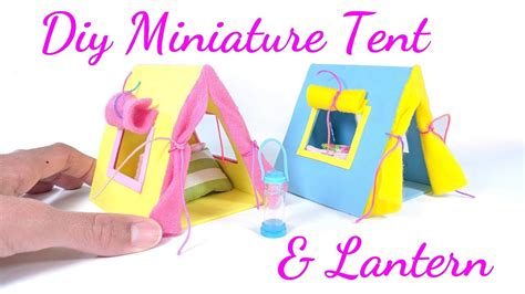 diy miniature dollhouse tent and lantern youtube