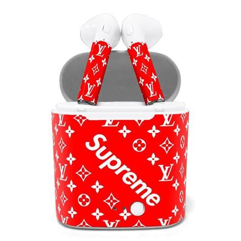 supremelv airpods simplylavishtrend air pods apple headphone supreme case